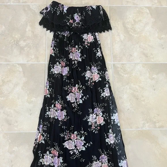 chinese dress ladies American Eagle Women U-0395-7364-001 Long-Sleeved Tiered Midi Dress Xs Black:  Buy Online at Best Price in Egypt